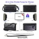 thumbnail image 4 of nuoku - portafolios RFID para mujer, con cierre, 2 correas, Negro -, M, 4 of 5