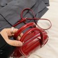 thumbnail image 4 of Bolso Bolos Mano Bandolera Cuero PU para Mujer () Rojo, 4 of 9