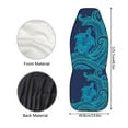 thumbnail image 6 of Binienty Blue Sea Turtle Car Seat Cover Non-Slip Auto Front Seat Covers Breathable Thin Automobile Seats Protectors Car Accessories for Vehicle Cars Sedan Truck SUV Van, 6 of 8