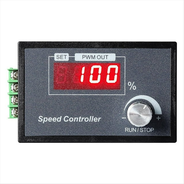 Controlador de Velocidad de Motor de CC PWM 6-60 V 30 A con Pantalla Digital y PCB Robusta: para Máquinas