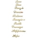 thumbnail image 1 of Letras doradas para decoración de pared TUNC pegatinas duraderas impermeables de acrílico 3D dorado, 1 of 5