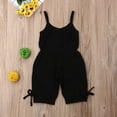 thumbnail image 4 of Girls Spaghetti Strap Rompers, One-piece Outfits, Solid Color Jumpsuit, 4 of 6