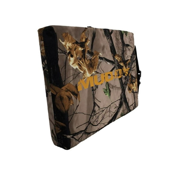 MUDDY Ultra-Plush Durafoam Seat Cushion - 16" x 14" Durable Waterproof Camouflage Lightweight Portable All-Day Comfort Hunting Outdoor Sitting Cushion with Carry Strap