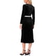 thumbnail image 3 of Vestido de terciopelo INSPIRE CHIC para mujeres con escote cuadrado, manga larga, vestido de cóctel, bodycon, estilo sirena, midi, 3 of 6