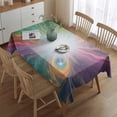 thumbnail image 2 of Colorful Swirl Tie Dye Pattern Rectangle Tablecloth 60"x84",Waterproof Polyester Rectangle Table Cloth, Wipeable Spillproof Polyester Tablecloth for Dining, Camping, Indoor and Outdoor, 2 of 5