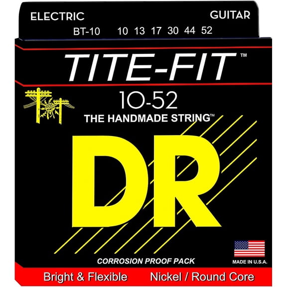 DR BT10 Tite Fit Nickel Plated Big N Heavy Electric Guitar Strings