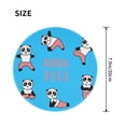 thumbnail image 3 of Disketp Panda Doing Yoga Small Mouse Pad 7.9x7.9 Inches,Washable Round Mousepad For Office Laptop Computer,Non-Slip Rubber Base Mouse Pads For Wireless Mouse, 3 of 9