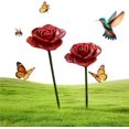 thumbnail image 5 of Handmade Ceramic Bee Watering Station, Flower Pollinator Water Feeder with Stake for Butterfly Patio Lawn Garden(2PCS-F), 5 of 7