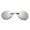 Silver Lens, variant on Matrix Morpheus Movie Men Retro Round Lens Clip On Nose Glasses Rimless Sunglasses