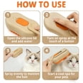 thumbnail image 4 of Essenshire 2-in-1 Mist Massage Comb Electric Spray Deshedding Brush for Dogs & Cats, Beige, 4 of 6