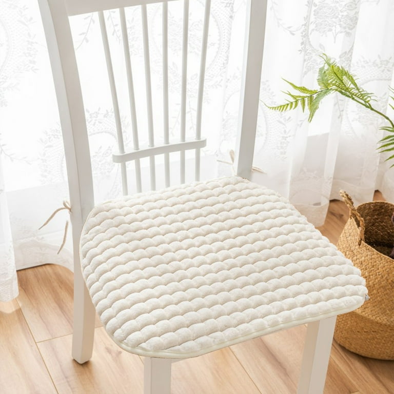 Fnochy Chair Cushions for Living Room 17 x 18 Non Slip Home Chair Pads with Adjustable Ties Memory Foam Indoor Chair Cushions for Living Room