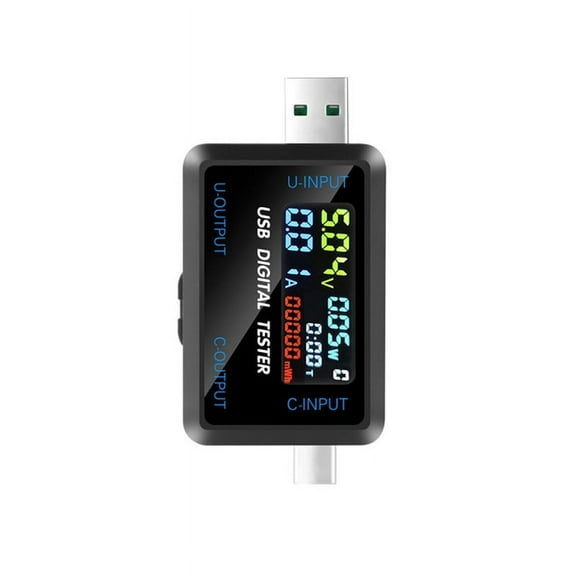 USB Type-C Tester DC Digital Voltmeter Amperimetro Current Voltage Amp Ammeter Detector Power Bank Charger Indicator