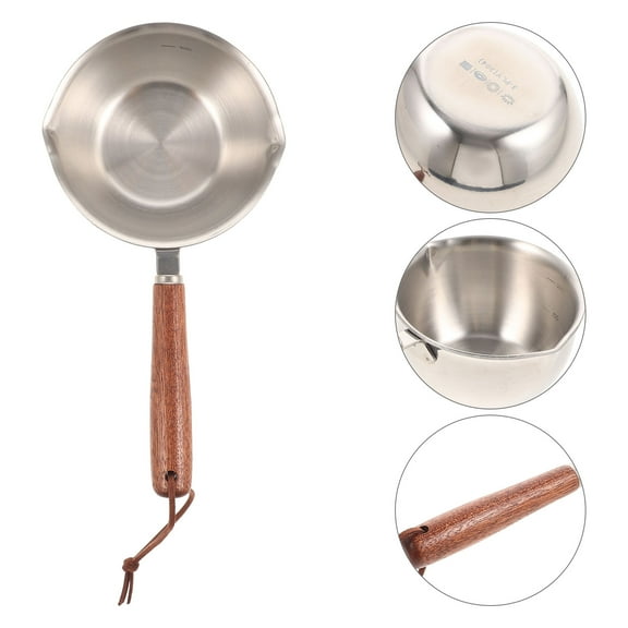 FRCOLOR Stainless Steel Saucepan Stainless Steel Silver 1Pack Milk Pan