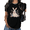 Black, variant on Black Washed He Is Risen Christian Cross Print Tshirt Graphic Tees Washed Faith Easter Jesus Shirts S to 2XL Tops
