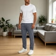 thumbnail image 5 of Baggy Sweatpants Men Big and Tall Straight Leg Comfy Gym Activewear with Pockets Cargo Athletic Work Track Pants, XL, 5 of 7