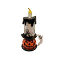 thumbnail image 3 of Halloween Table Decor, Gothic Halloween Decor with Skull Candle Holder and Warm Glow, Battery Operated Table Lamp for Creepy Halloween Decorations and Halloween Gift, 3 of 7