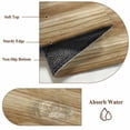 thumbnail image 6 of Round Rugs 5Ft, Light Brown Wood Grain Round Area Rug Washable Indoor Throw Carpet, Western Farmhouse Barn Door Soft Non Slip Circle Rug for Cabinet Bathroom Home Decor Aesthetic, 6 of 8