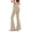 Khaki, variant on Flare Leggings for Women, Yoga Pants with Pockets Bootcut Flared Leggings Khaki,M