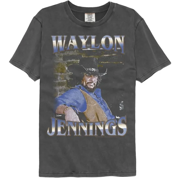 ZENUA Way.Lon Jen.Nings Mens T-Shirt Country Music Singer Faded Bricks Album Hot Trending Shirt/Sweatshirt/Hoodie