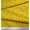 thumbnail image 2 of Soimoi Green Georgette Viscose Fabric Diamond Geometric Print Sewing Fabric Yard 42 Inch Wide, 2 of 3