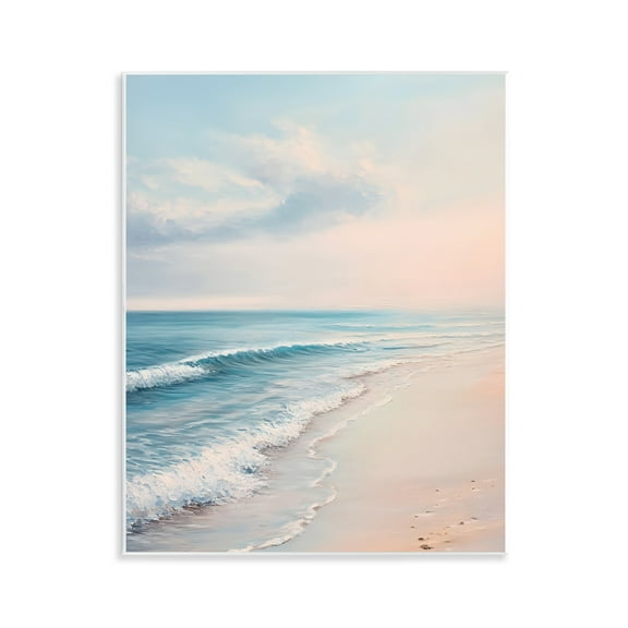 Stupell Industries Serene Sands at Sunset Landscape & Nature Painting Unframed Art Print Wall Art, 11 x 14