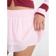 thumbnail image 4 of No Boundaries Crinkle Chiffon Mini Skort, Women's XXS-XXL, 4 of 5