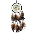 thumbnail image 1 of Wolf Totem Dream Catcher Adorno de decoración colgante de cuentas de plumas Ehuebsd Libre de BPA, 1 of 3