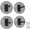 1inx4, variant on Senfot Multi Purpose Carbon Steel Wall Mount Weight Rack Combination Style 2 Pack Home Gym Fitness Storage Organizer