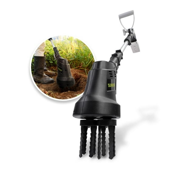 Restored Sun Joe 24V 24V-CTLR-LTE | 2-in-1 Hand Held & Long Handle Tiller Cultivator (Refurbished)