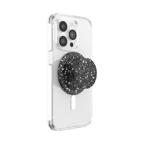 PopSockets Phone Grip for MagSafe, Magnetic Holder, Phone Stand, Black - Black Speckle