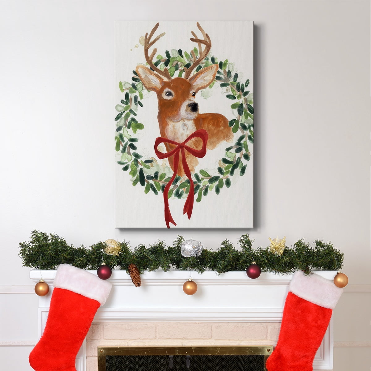 Woodland Holiday Collection B- Gallery Wrapped Canvas