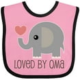thumbnail image 3 of Inktastic Grandchild Loved by Oma Boys or Girls Baby Bib, 3 of 4