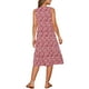 thumbnail image 3 of Vestido de verano sin mangas bohemio Ikat para mujer, vestido midi casual para el Día de la Madre con bolsillos, rojo S, 3 of 6