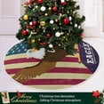 thumbnail image 6 of FMSHPON American Flag Tree Skirt Independence Day Xmas Christmas Tree Skirt Stand Mat for Holiday Party Decoration Indoor Outdoor 36 inches, 6 of 6