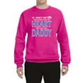 thumbnail image 2 of Girl Stole My Heart She Calls Me Daddy Daughter Girl Dad Father Gift | Mens Father's Day Crewneck Sweatshirt, Fuschia, X-Large, 2 of 4