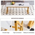 thumbnail image 4 of Holaki Modern Coffee Table Faux Marble Coffee Table Rectangle End Table for Living Room, Engineered Wood Side Table with Faux Marble Veneer and Heavy Duty Metal Frame (Faux Mable White&Gold 47"), 4 of 9
