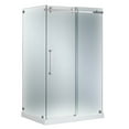 thumbnail image 2 of Aston SEN976F-TR-SS-48-10-R Moselle 48" Wide X 77-1/2" High Frameless Sliding Shower, 2 of 7