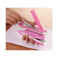 thumbnail image 4 of Bostitch InCourage™ Spring-Powered Antimicrobial* Desktop Stapler, 20-sheet capacity, pink/white, 4 of 7