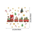 thumbnail image 4 of Christmas Train Window Clings Xmas Window Decal Snowman Stickers for Christmas Party Home Decor, 4 of 5