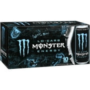 Lo Carb Monster Energy Energy Taurine Plus Ginseng Energy Supplement, 10pk by Generic