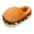 thumbnail image 2 of Abbraccia Hamburger Winter Slippers Gift Stylish Footwear for Dorm Birthday New Year EU Size 36 to 37, 2 of 10