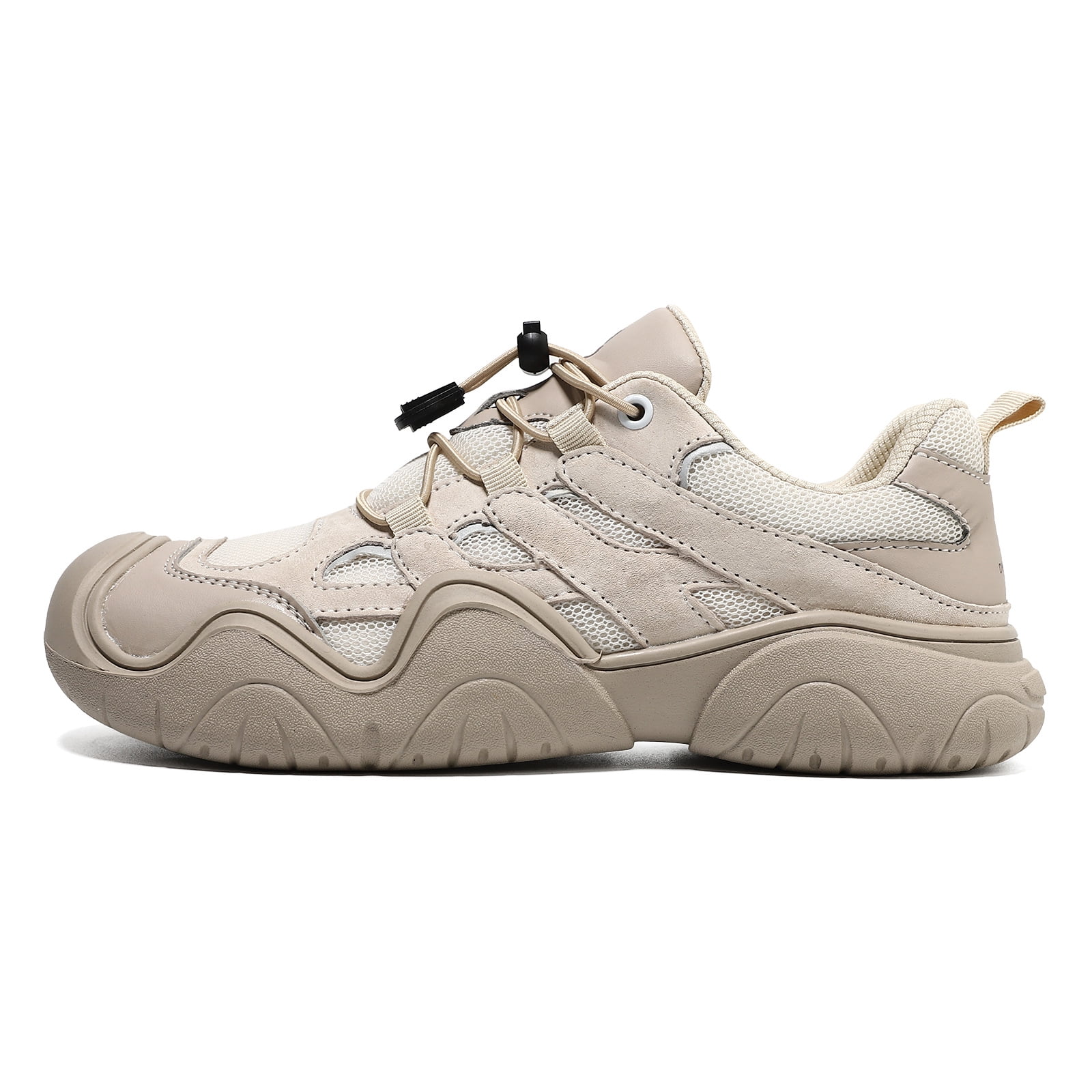 ZELAND Men's & Women's Big Size Genuine Leather Casual Outdoor Hiking Shoes - Breathable, Anti-Slip, Low Top Athletic Sneakers for All Seasons