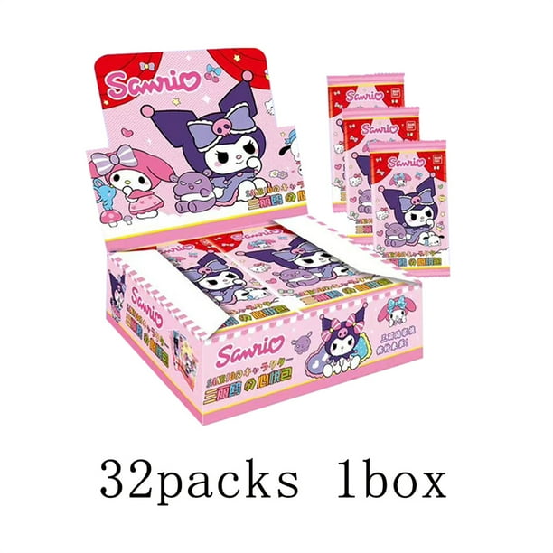 Tarjetas lindas de Hello Kitty, Cinnamoroll Kawaii, Kuromi, My Melody, juguetes de dibujos animados, accesorios coleccionables, tarjetas, regalos de anime