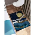 thumbnail image 6 of Landscape Rugs, Housewarming Gift Rug, Gold Rug, Navy Blue Rugs, Kitchen Rug, Minimal Rugs, Mountain Rugs, Salon Decor, Boho Mmountain Rugs, 5.2'x7.5' - 160x230 cm, 6 of 8