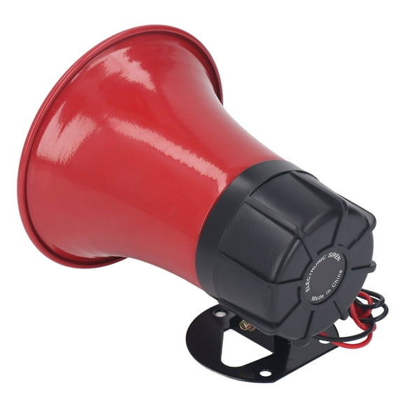 30W Industrial Alarm ABS Shell 120dB Alarm Volume Dual Tone Emergency Warning Horn for Outdoor, Trucks, Motorcycles
