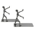 thumbnail image 2 of DEWIN 2Pcs Book Ends, Black Book Holders Human Shape Modern Stylish Special Design Stainless Steel Bookends Decorative, 2 of 8