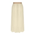thumbnail image 3 of Ygbgbb Women's 2026 Summer Casual Maxi Skirt High Waisted Boho Flowy A-Line Skirt with Belt Fashion Solid Long Skirt for Beach Party and Everyday Wear Beige S, 3 of 6