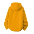 thumbnail image 3 of FRSASU Men's Hooded Rain Jacket, Water‑Resistant Zip Up Outdoor Windbreaker Jacket with Multiple Pockets Yellow, 3 of 6