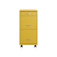 thumbnail image 2 of Space Solutions 18"D 3 Drawer Mobile Metal File Cabinet Yellow/Goldfinch, 2 of 5