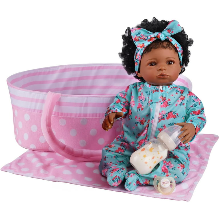 RSG 17-Inch Reborn Baby Doll with Bassinet and Accessories photo 3